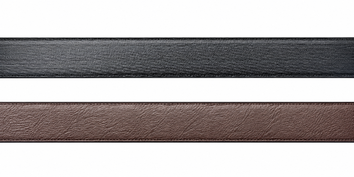 Tommy Hilfiger-Style Reversible Buckle Black and Brown Belt – Silver Monogram Buckle
