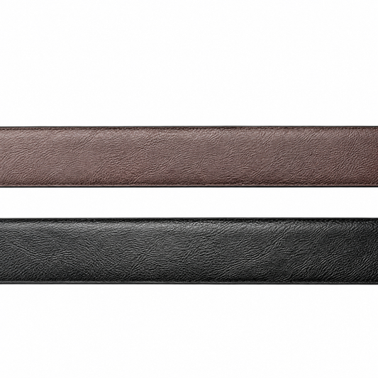 CK golden Buckle Reversible Black-Brown Premium Leather Belt
