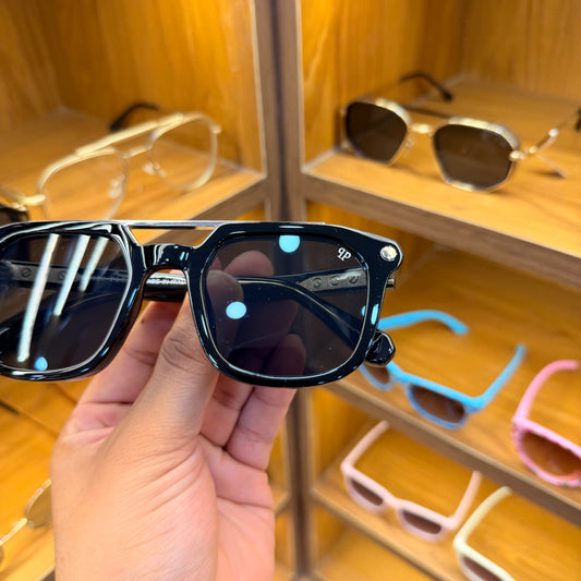 Phillipp Plein Black Rectangle Premium Sunglasses