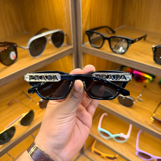 Prada 55312 Black Classy Luxury Sunglasses