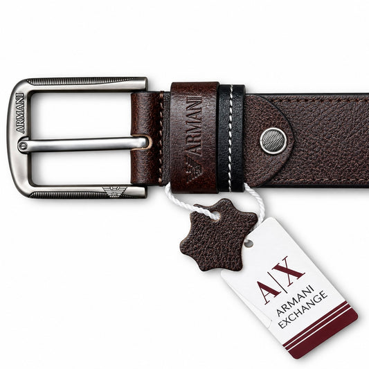 Armani Classic Brown Leather Belt