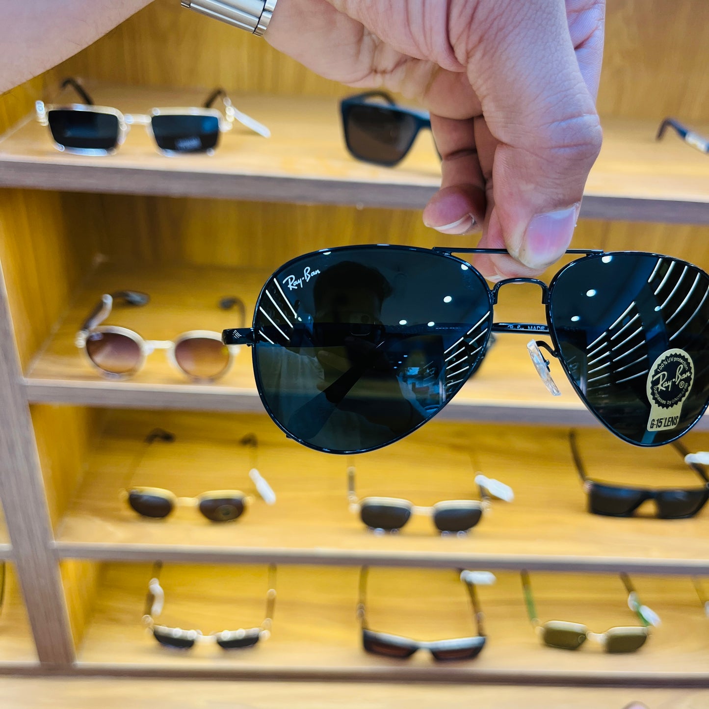 RB Aviator 4414 Black Sunglasses