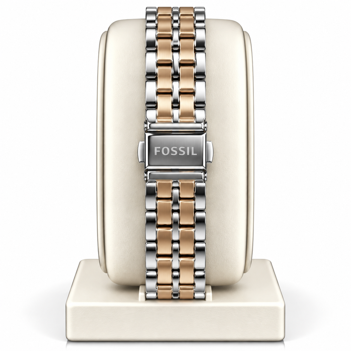 Fossil Harlow Analog Watch – Green Roman Numeral Dial, Two-Tone Rose Gold & Silver Stainless Steel Bracelet
