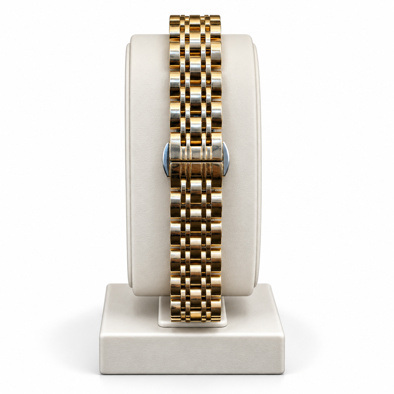 Emporio Armani White Dial Gold-Tone Chronograph Watch