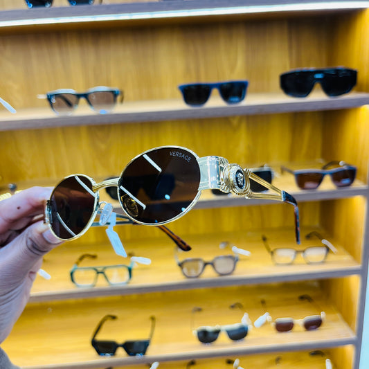 Versace Golden Brown Premium Sunglass