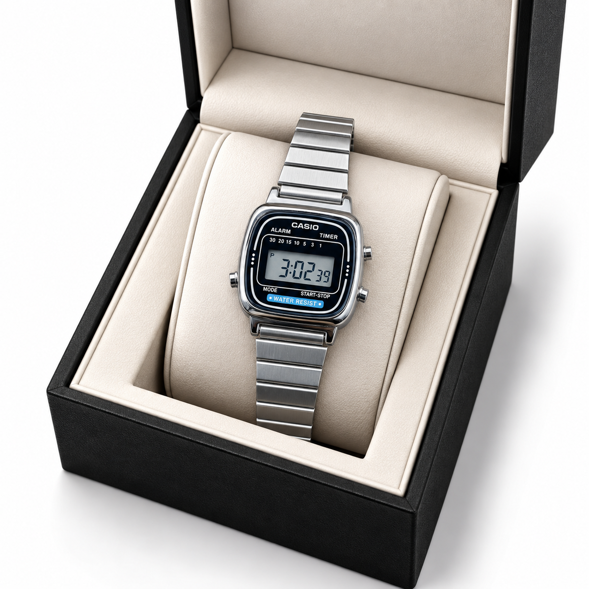 Casio Classic Small Silver Digital Retro Watch