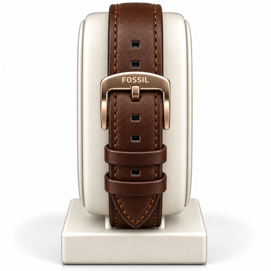 Fossil Grant Chronograph – Green Dial & Brown Leather Strap