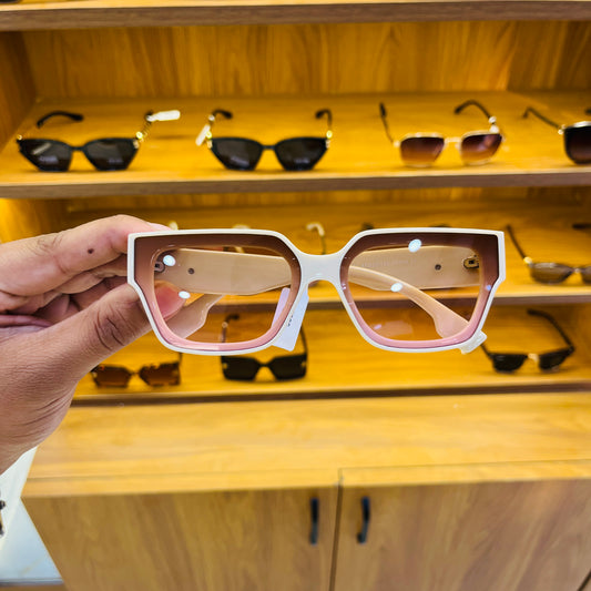 FENDI White-Pink Shade Premium Sunglasses
