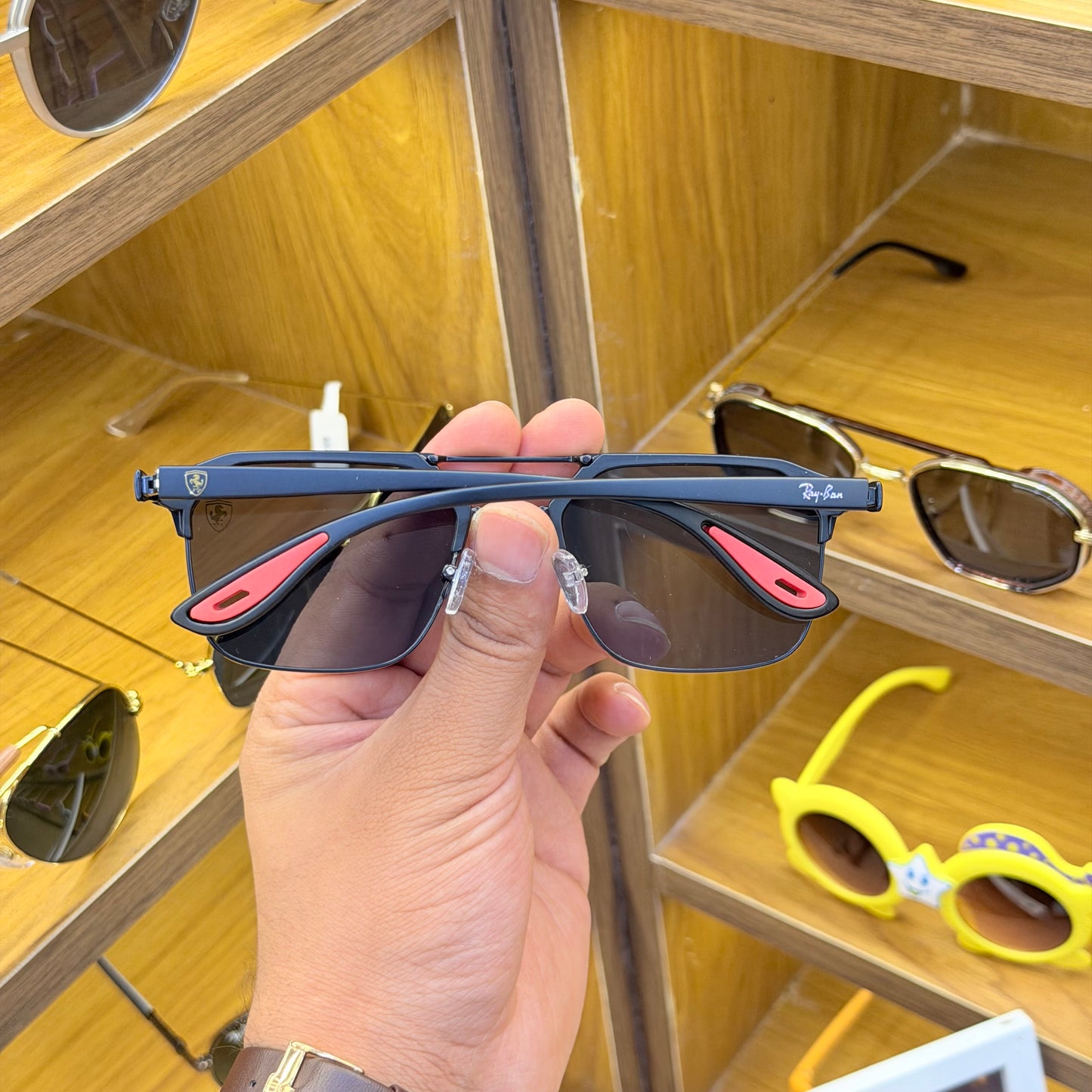Ray-Ban Ferrari Black Colour UV Protected Vijay Thalapathy Favourite Subglasses