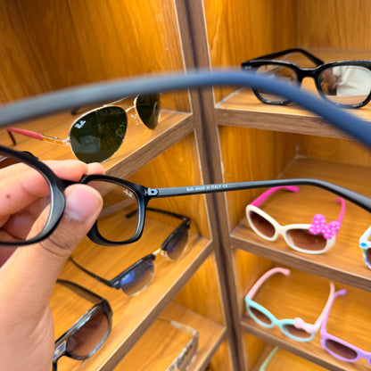 Ray Ban 4456 Matt Black Transparent Lens Polarised Premium Frame