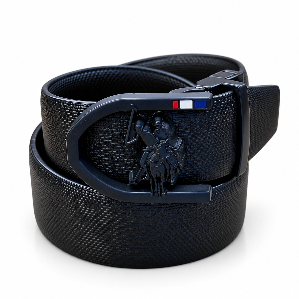 U.S. Polo Assn.-Style Reversible Belt – Black Buckle