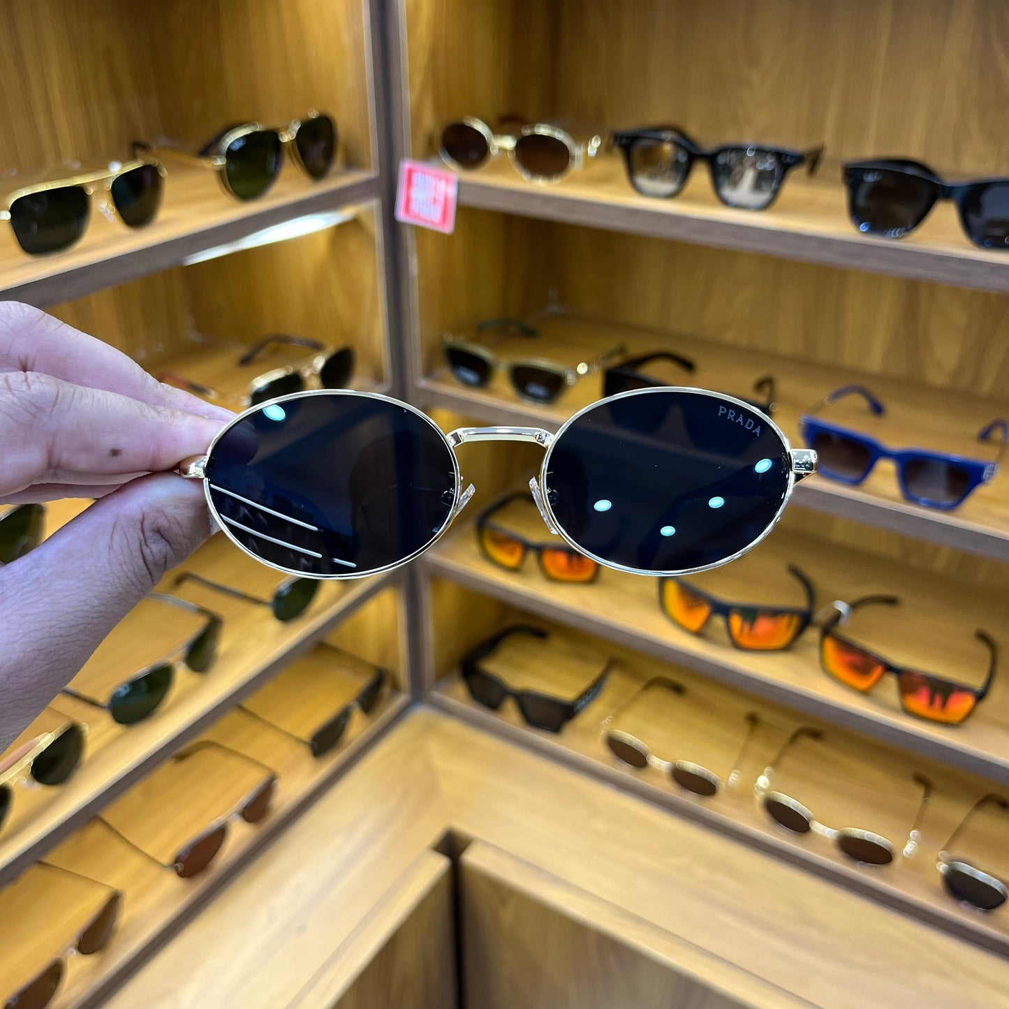 Prada Milano Oval Unisex Sunglasses