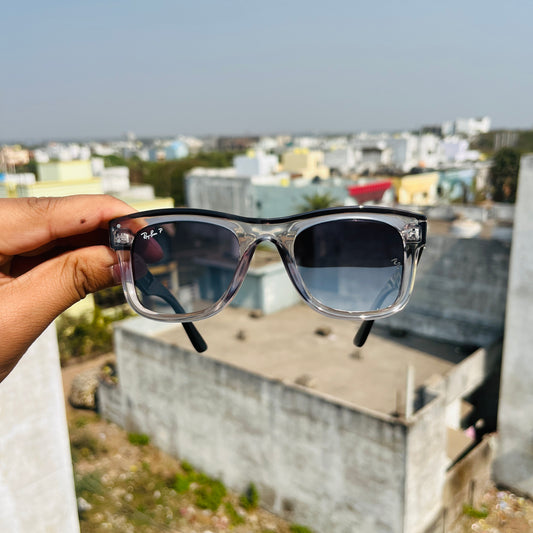 RB Reverse Trans Black Premium Fashion Sunglass