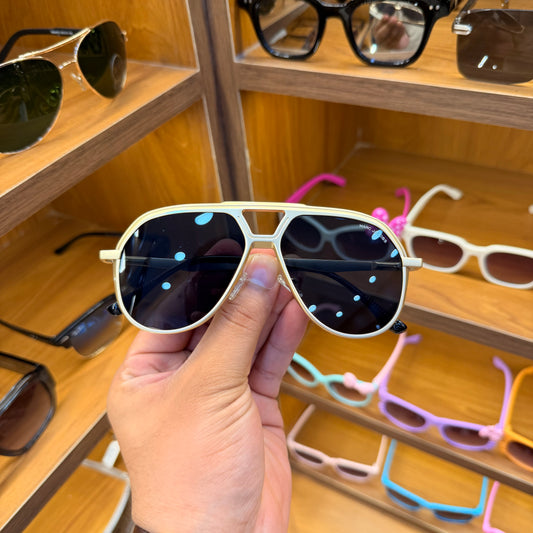 MARC JACOBS Golden Big Size Aviator Style Black Colour Premium Fashion Sunglasses