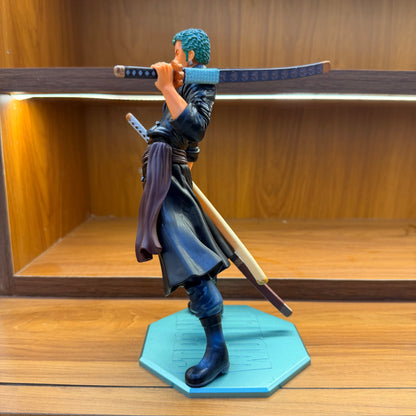 Roronoa Zoro Blue Base Anime Action Figure – 3 Sword Style Collectible