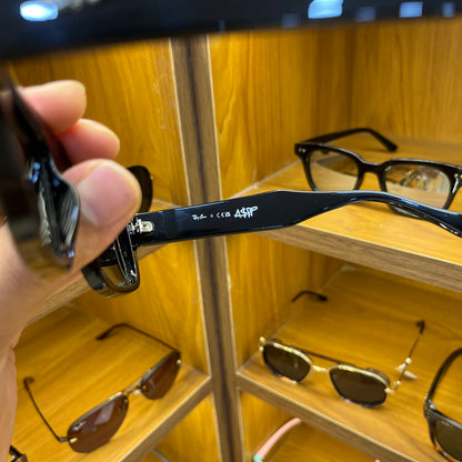 Ray-Ban Unisex UV Protected Rectangle Polarised Premium Sunglasses For Men’s & Women’s RB4454 - All Black