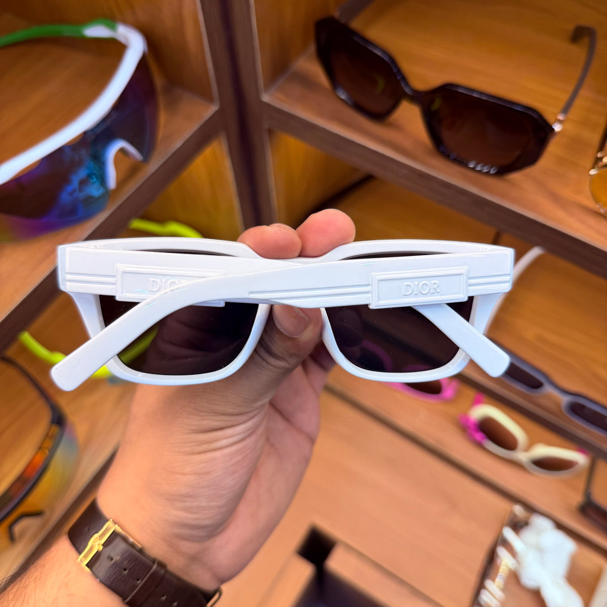 Dior White Square Trending Premium Sunglasses