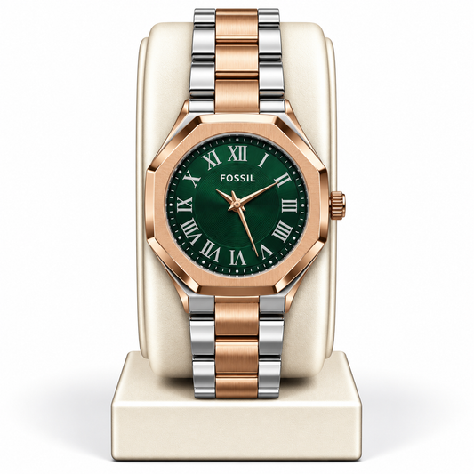 Fossil Harlow Two-Tone – Green Dial