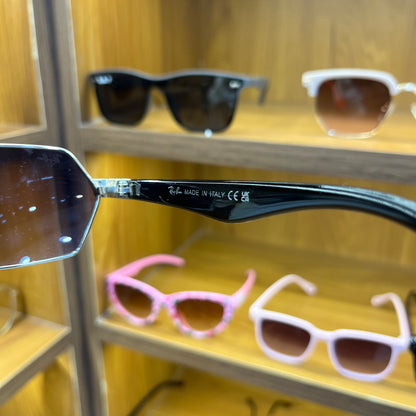 Ray Ban WS1426 black-silver shade Premium Sunglass