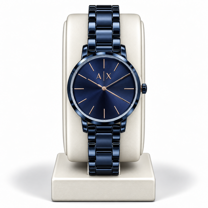 Armani Exchange Navy Blue Minimalist Men’s Watch