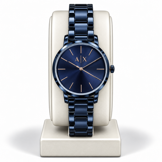 Armani Exchange Navy Blue Minimalist Men’s Watch