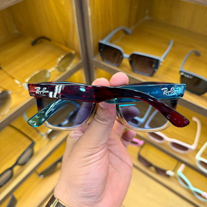 Rayban Reverse Blue Lens Premium Unisex Fashion Sunglass
