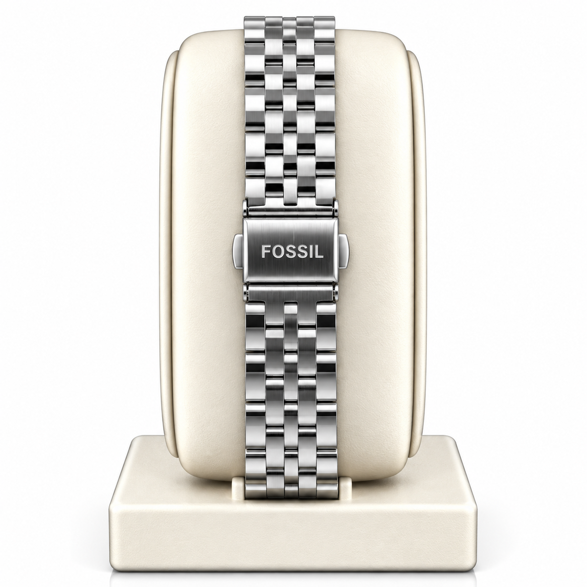 Fossil Harlow Analog Watch – Black Textured Roman Numeral Dial, Silver-Tone Octagonal Case & Stainless Steel Bracelet