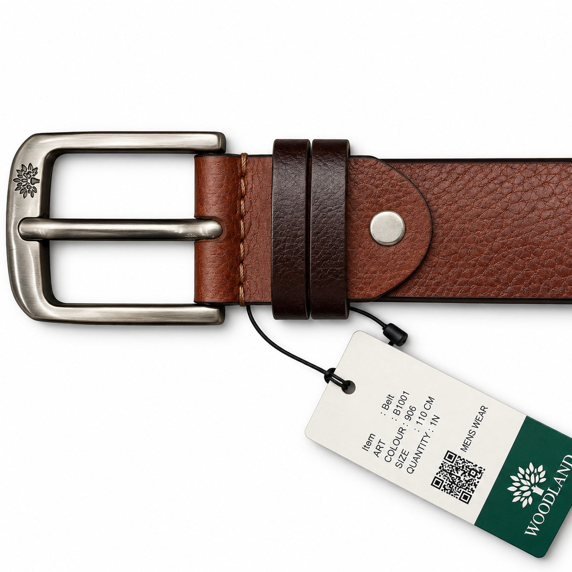 Woodland Classic Brown Leather Belt