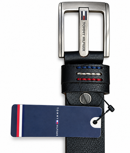 Tommy Hilfiger Black Leather Belt