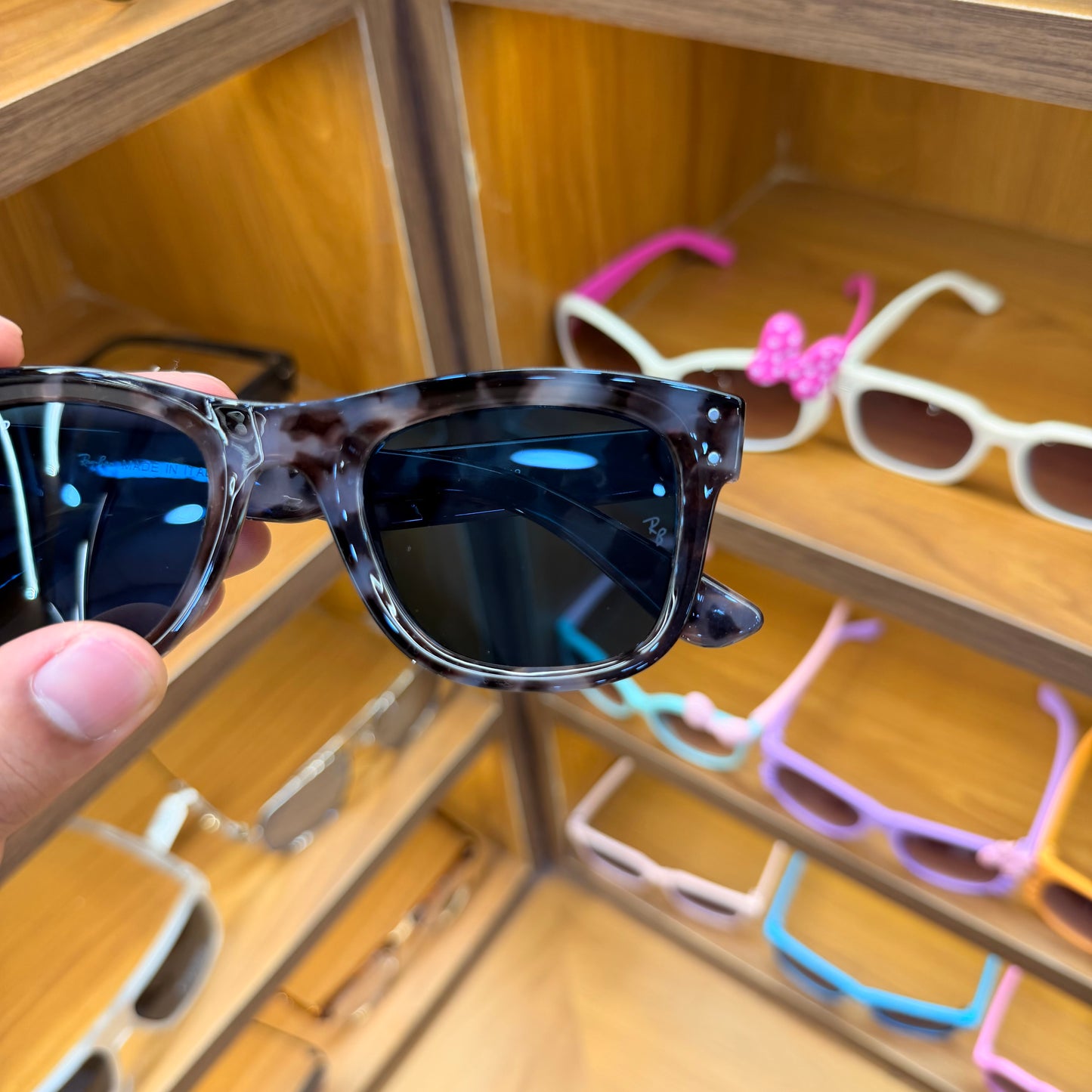 RB Reverse Smoke Crystal Grey Colour Premium Unisex Fashion Sunglass