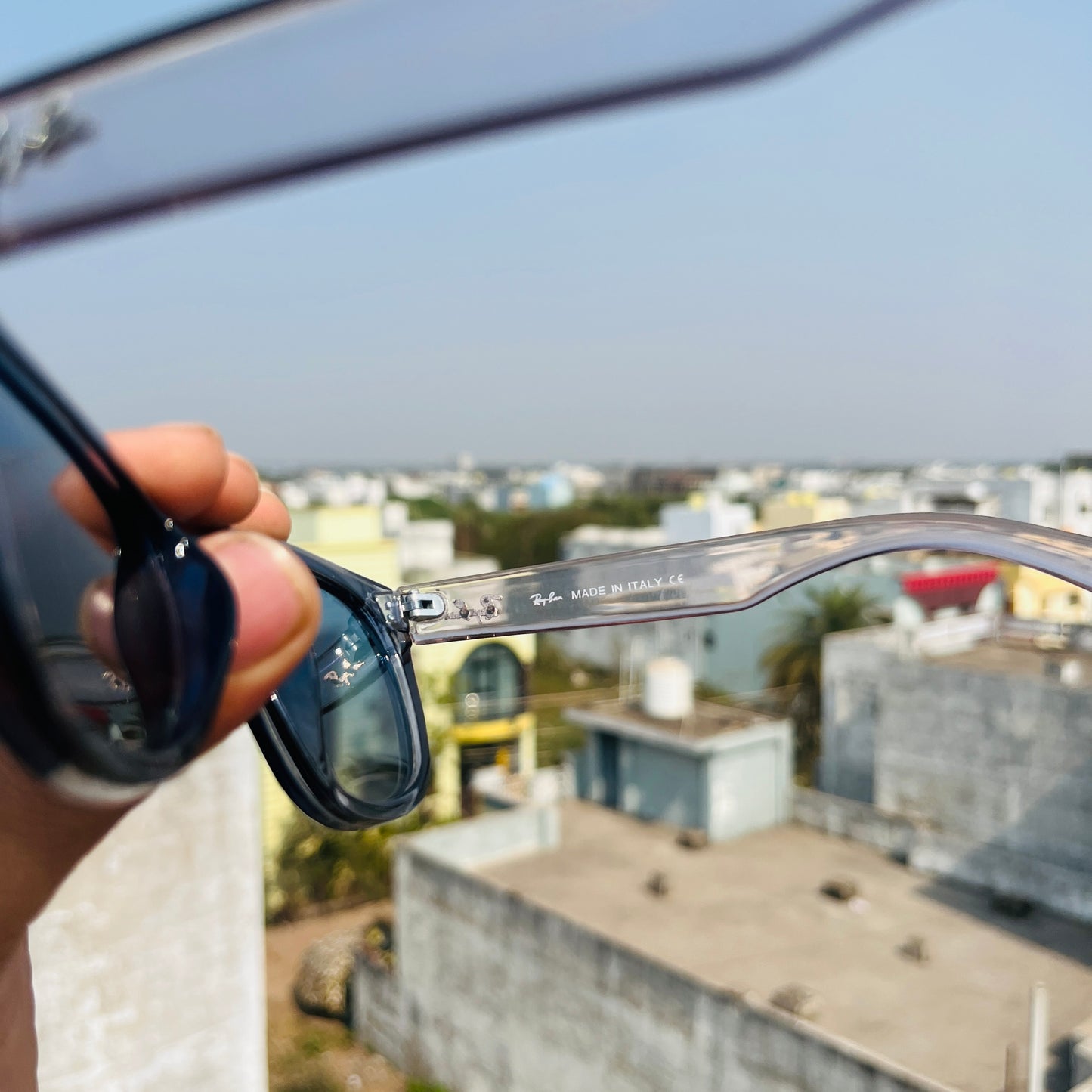 RB Reverse Trans Blue Premium Fashion Sunglass