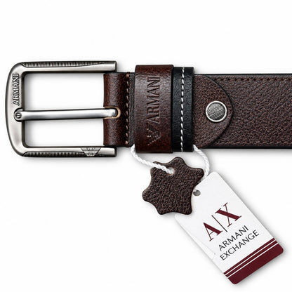 Armani Classic Brown Leather Belt