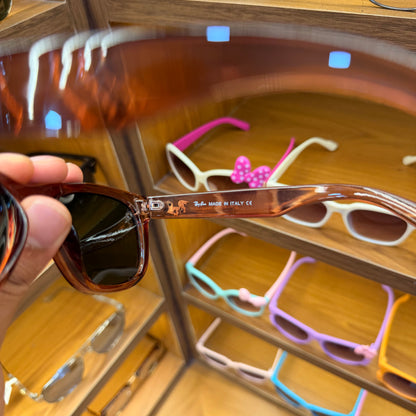 RB Reverse Brown With Black Lens Premium Unisex Fashion Sunglass