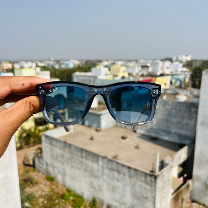 RB Reverse Trans Blue Premium Fashion Sunglass