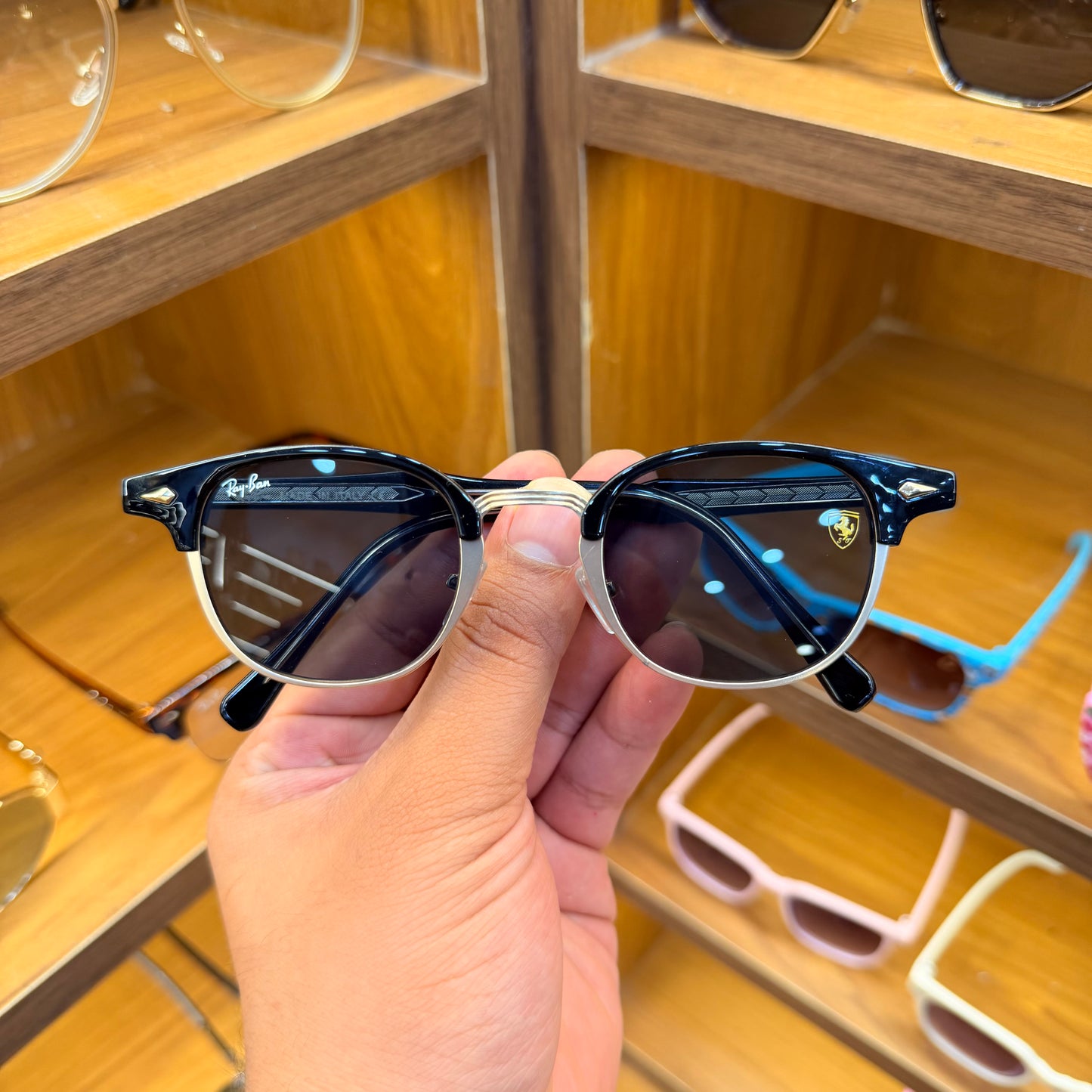 RayBan Ferrari Oval Small Size Trending Premium Sunglasses