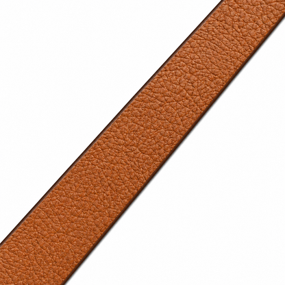 Giorgio Armani Premium Tan Brown Leather Belt – Signature Metal Buckle