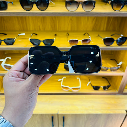 FENDI Black Square Shape Premium Sunglasses