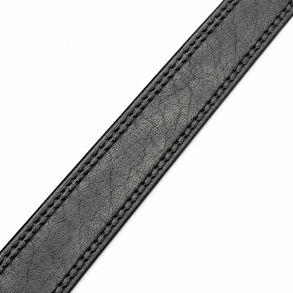 Woodland Classic Black Leather Belt
