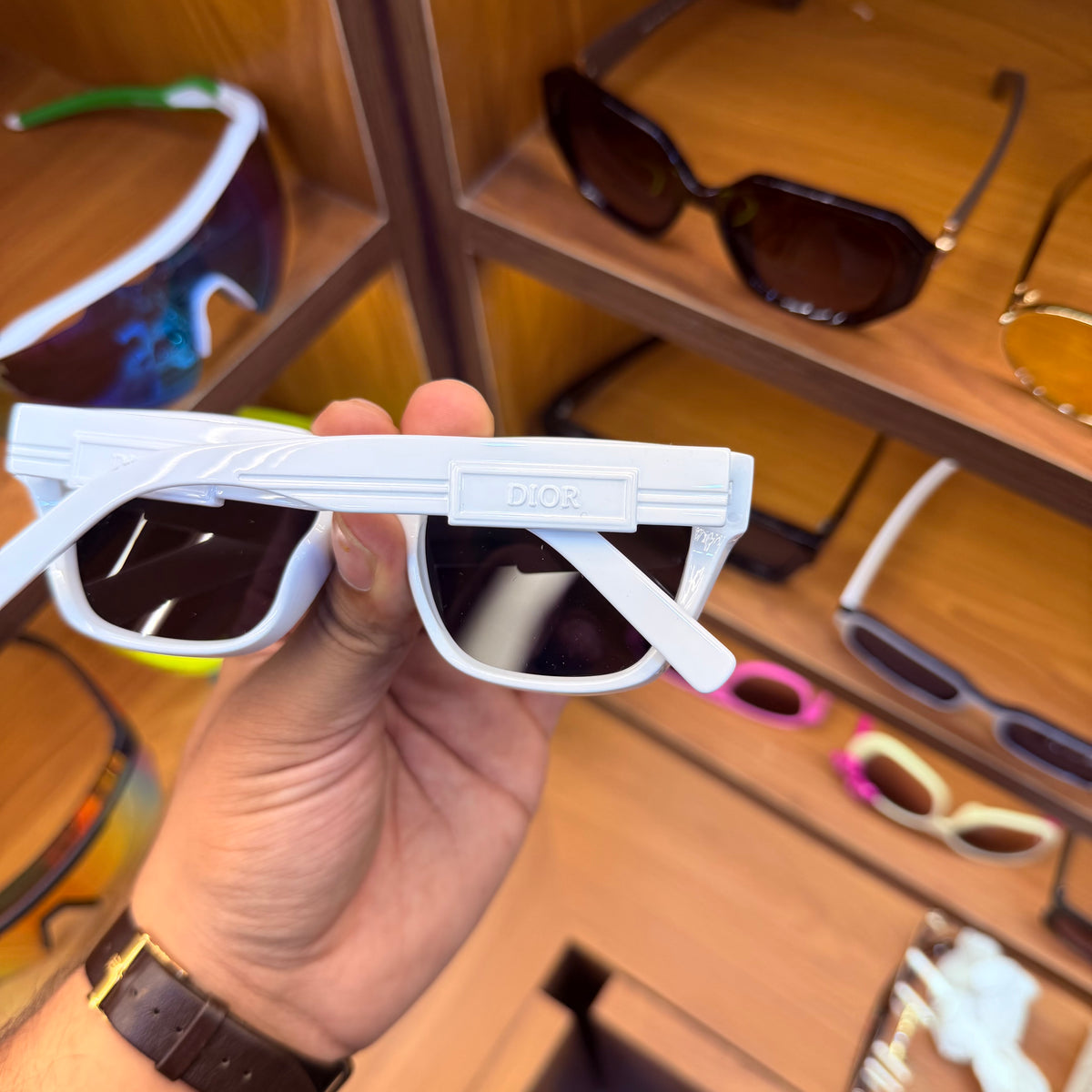 Dior White Square Trending Premium Sunglasses