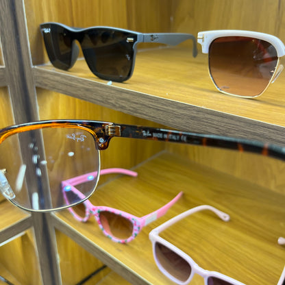 Ray Ban Clubmaster leopard Print photo-chromic Transparent Premium Sunglass