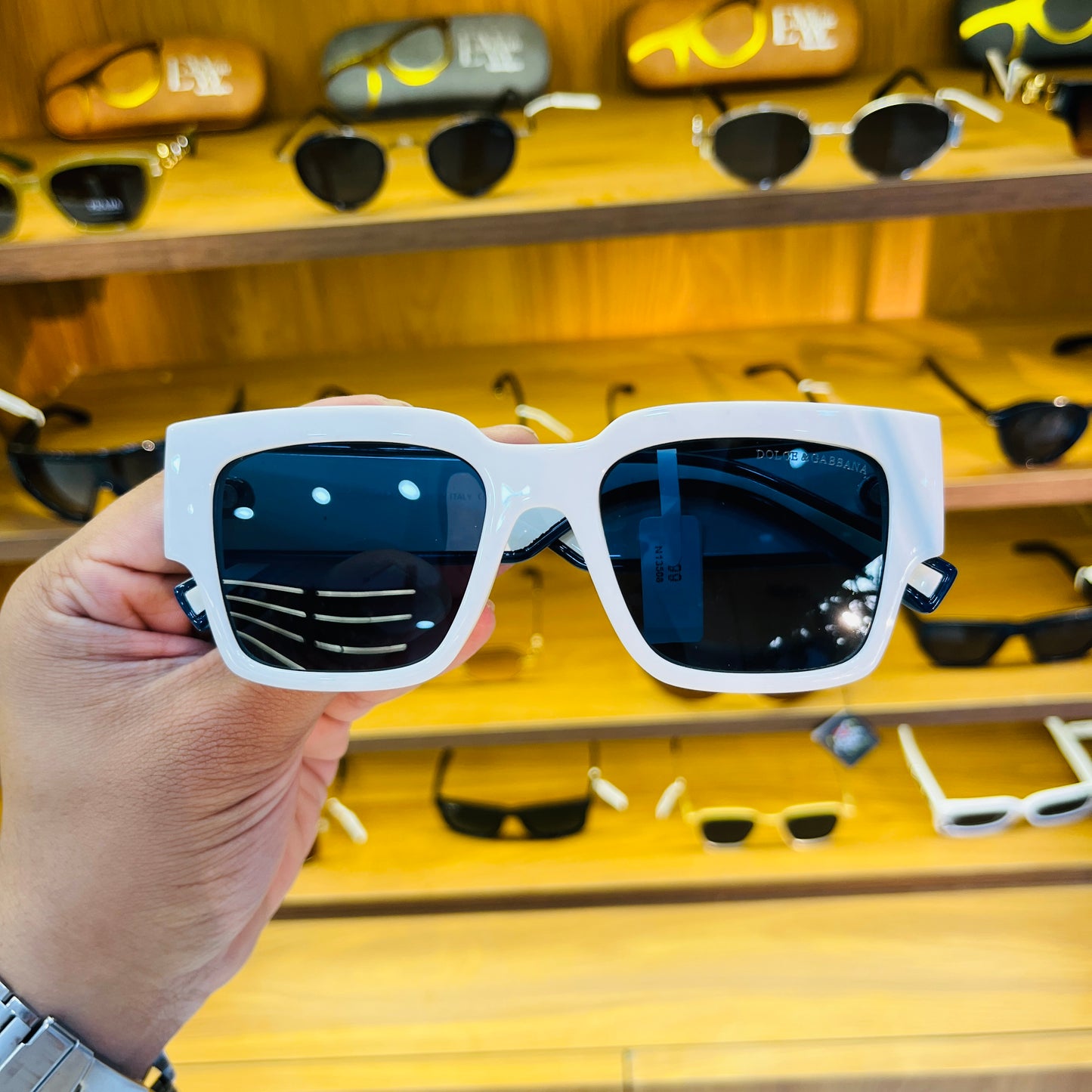 D&G White Premium Sunglasses