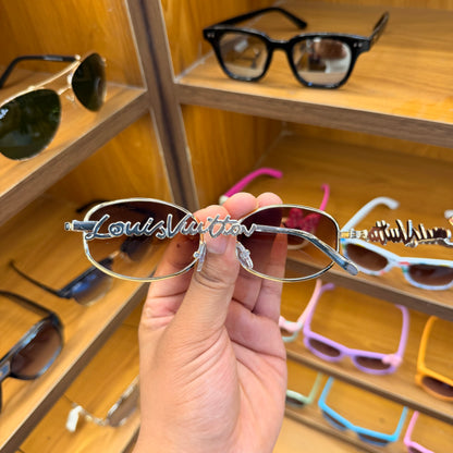 LV Oval Golden-Brown (LV Arms) Premium Sunglasses For Women’s