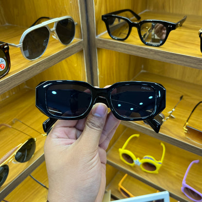 Prada PR 17WS Black Most Trending Unisex Luxury Fashion Sunglass