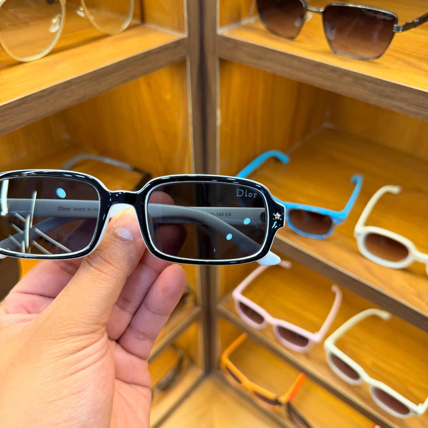 Dior 2545 Black And White Premium Sunglasses