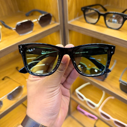 Rayban Reverse Black With Green Lens Premium Unisex Fashion Sunglass