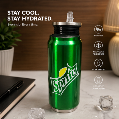 Coco Cola Or Sprite Hot and Cold Steeliness Steel Sipper Bottle