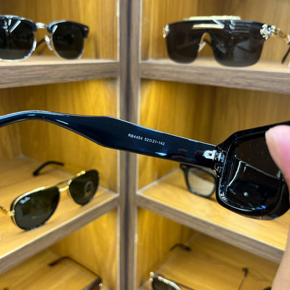 Ray-Ban Unisex UV Protected Rectangle Polarised Premium Sunglasses For Men’s & Women’s RB4454 - All Black