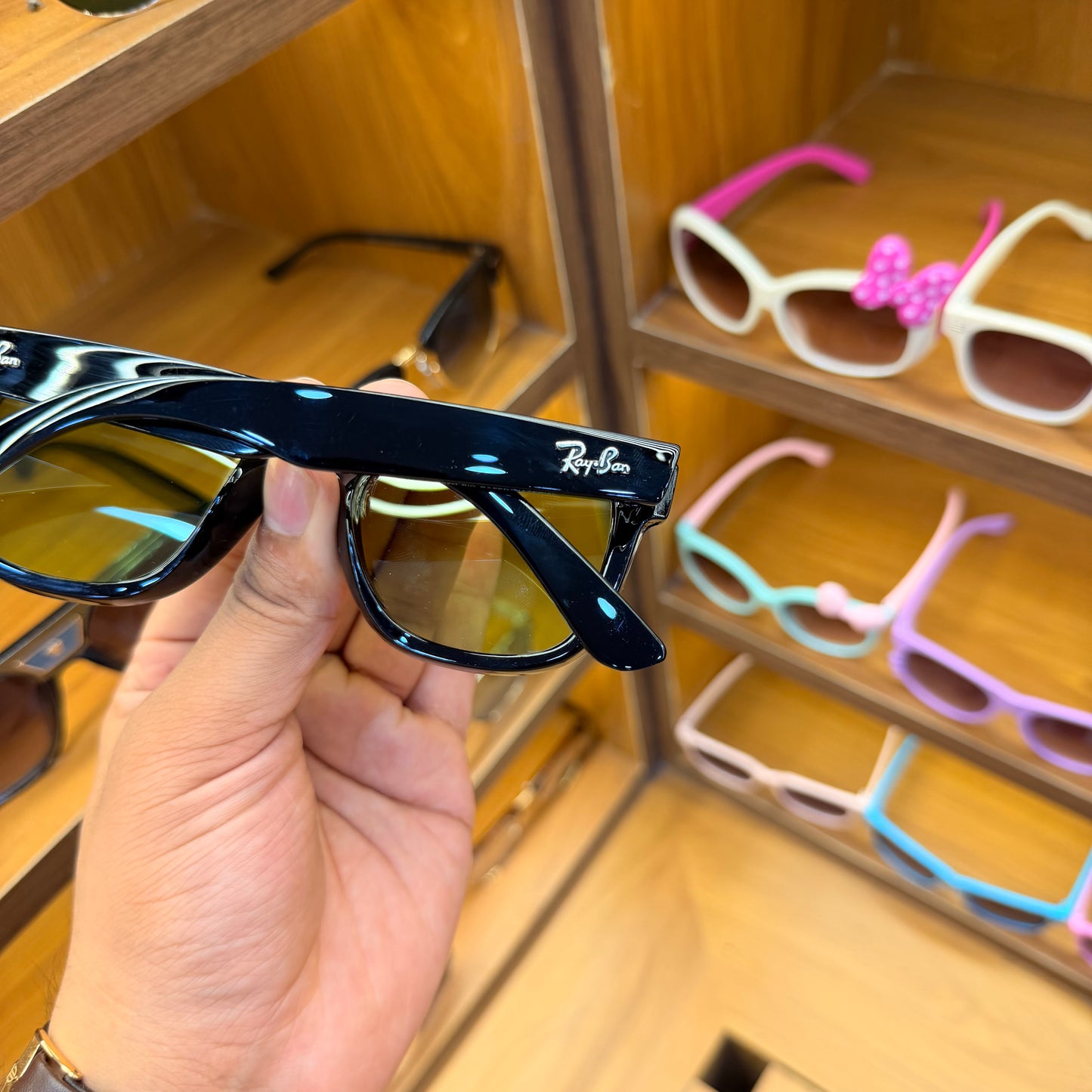 RB Reverse Black-Yellow Lens Premium Unisex Fashion Sunglass