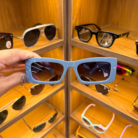 DG 8336 Rectangle Slate Blue Colour Trending Luxury Sunglasses