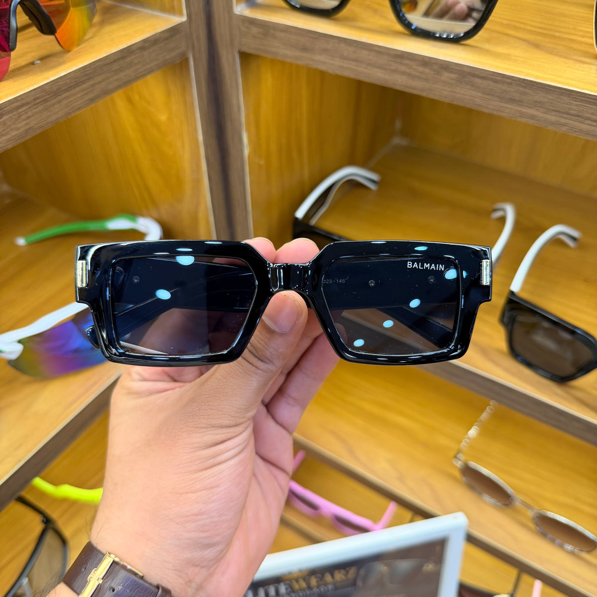 Balmain  Rectangle Trending Premium Sunglasses